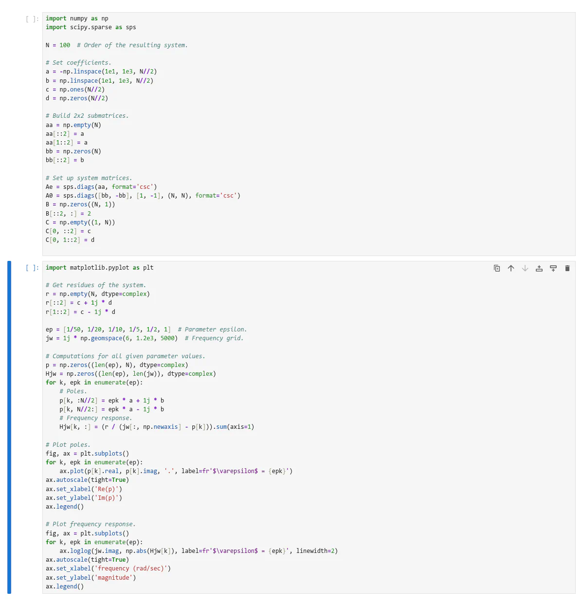 Input without running